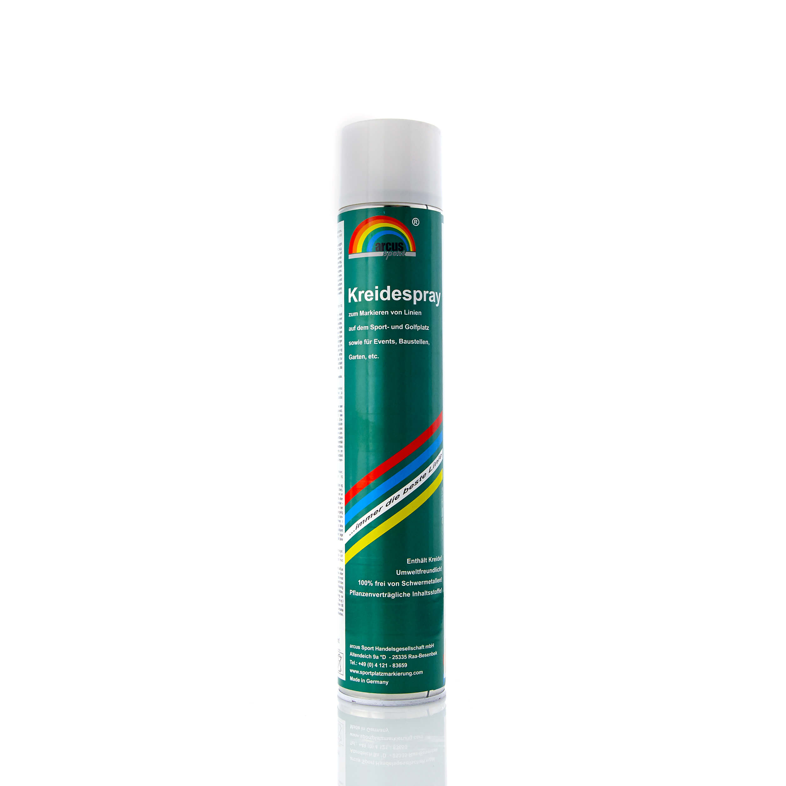Dupli-Color Kreidespray Weiss - 3x 500 Ml, Temporäre Markierung Für Sport, Garten, Baustelle